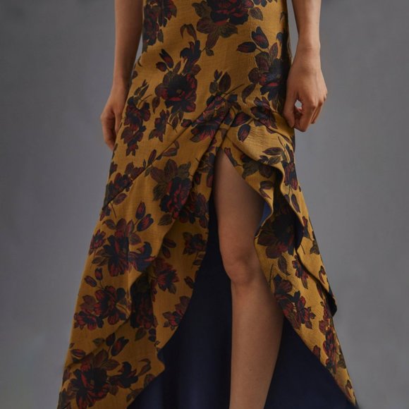 HTF Anthropologie Floral Slip Maxi Dress - Picture 7 of 10